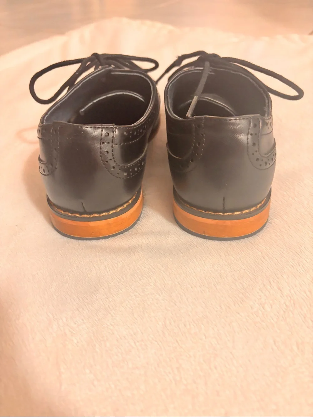 Bruno Marc Big Kids Classic Oxford Formal Wingtip Classy Dress Shoes size 4.